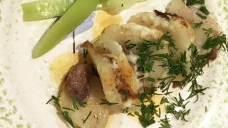 Картошка-гармошка с беконом