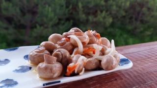 Быстрые маринованные шампиньоны